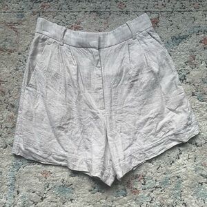 A&F Sloane Tailored Linen-Blend Shorts